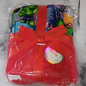 Sugar Swan Bamboo Spiderman Bamboo Plush Blanket